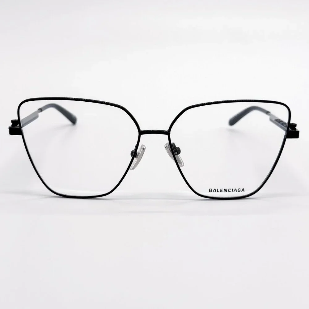 NEW BALENCIAGA EYEGLASSES BB0170O 003 CAT EYE BLACK WOMEN EYEWEAR BALENCIAGA